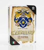 Brasão da Família Carvalho Acrílico 3D 10x14,5x1,5 Pátria Cidadania