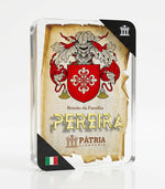 Brasão da Família Pereira Acrílico 3D 10x14,5x1,5 Pátria Cidadania