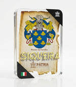 Brasão da Família Siqueira Acrílico 3D 10x14,5x1,5 Pátria Cidadania