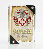 Brasão da Família Sousa Acrílico 3D 10x14,5x1,5 Pátria Cidadania