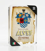 Brasão da Família Alves Acrílico 3D 10x14,5x1,5 Pátria Cidadania