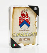Brasão da Família Cavalcanti Acrílico 3D 10x14,5x1,5 Pátria Cidadania