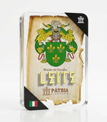 Brasão da Família Leite Acrílico 3D 10x14,5x1,5 Pátria Cidadania