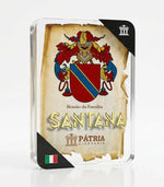 Brasão da Família Santana Acrílico 3D 10x14,5x1,5 Pátria Cidadania