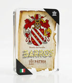 Brasão da Família Barros Acrílico 3D 10x14,5x1,5 Pátria Cidadania