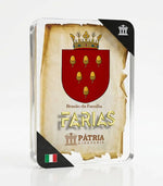 Brasão da Família Farias Acrílico 3D 10x14,5x1,5 Pátria Cidadania